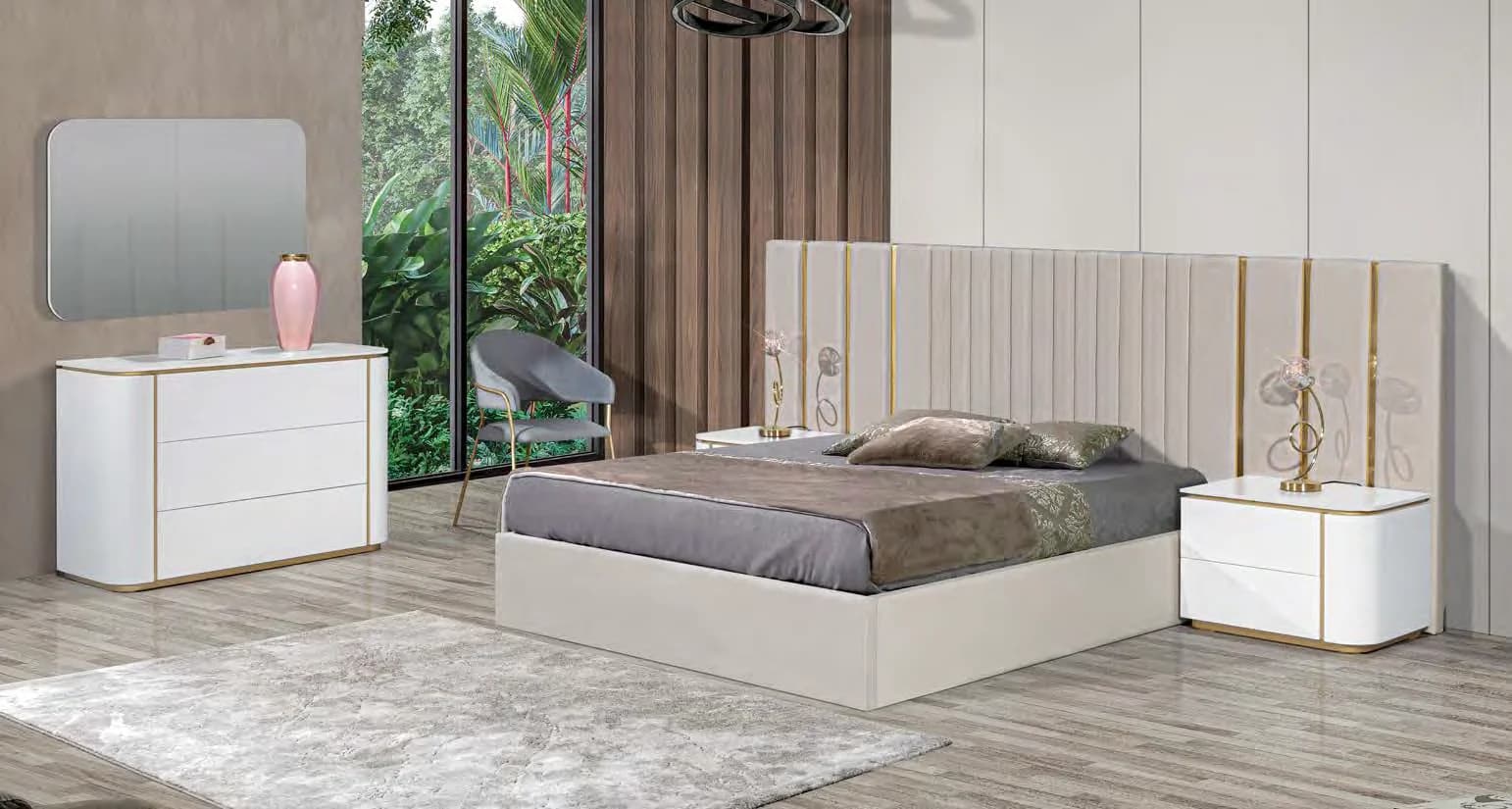 Quarto Londres — camas da coleção City