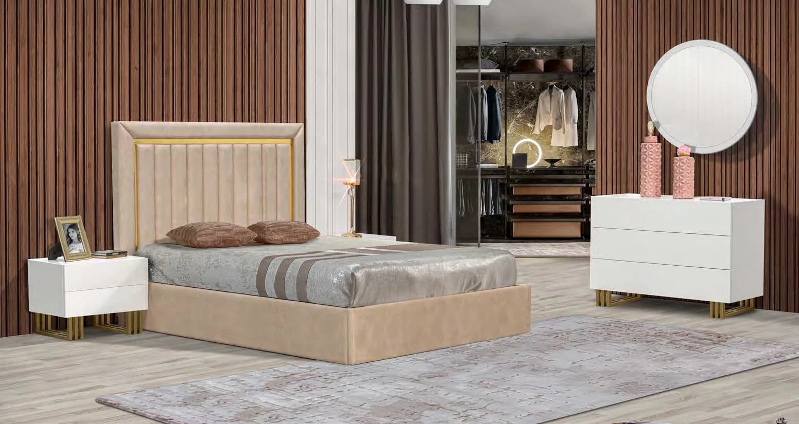 Quarto Nantes — camas da coleção City