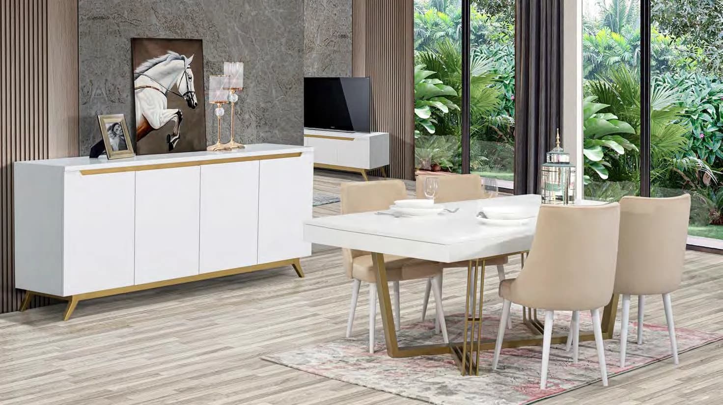 Sala Oslo — mobiliário de apoio da coleção City